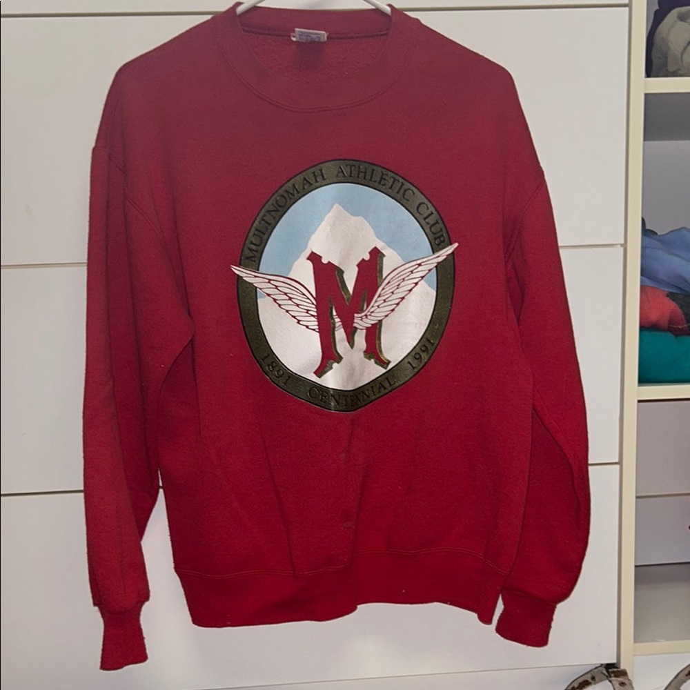 Red Athletic Club Men's Sweater